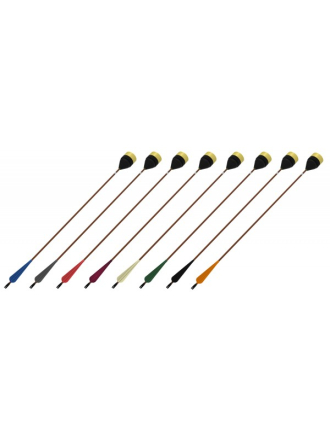 LARP Pfeil Flach Platt Kopfpfeil brauner Schaft alle Farben